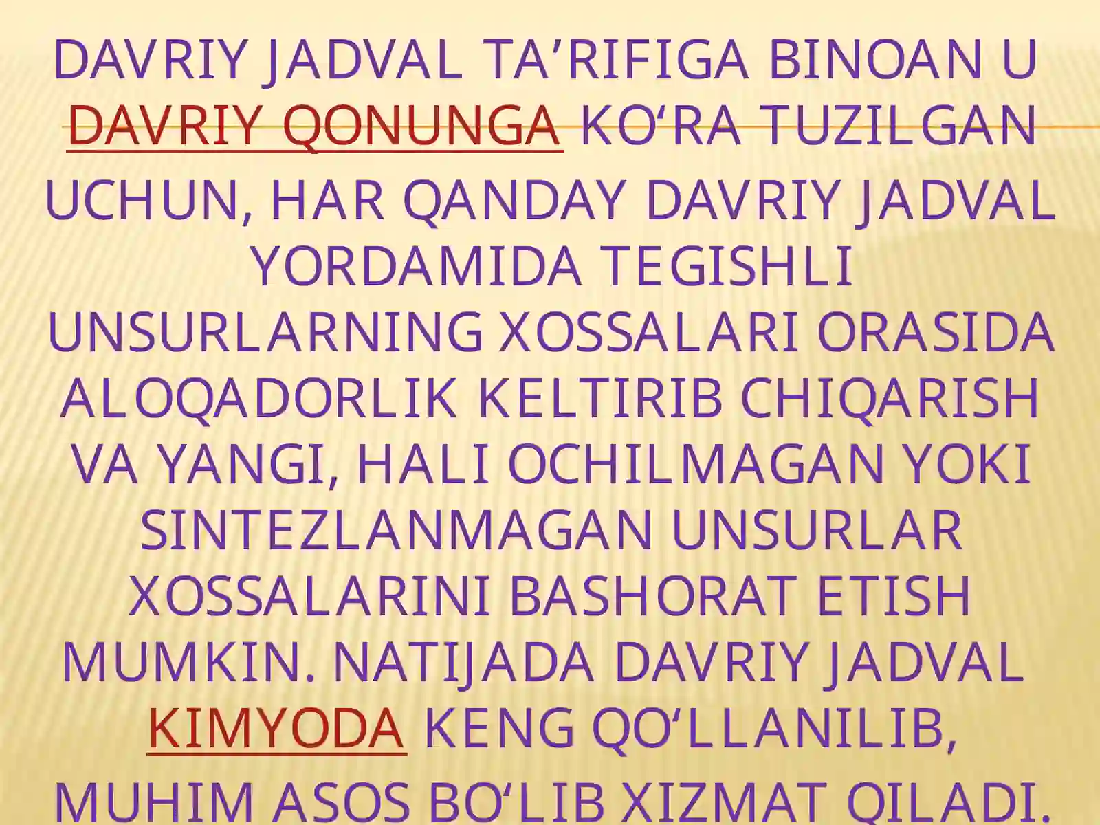 D.I.Mendeleyev davriy jadvali haqida tushuncha 4