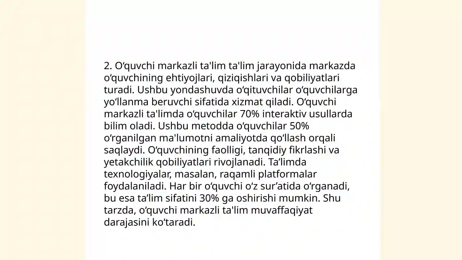 Interfaol o‘quv usullari 4