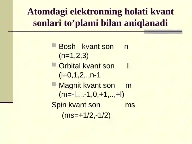 Kvant sonlar 4