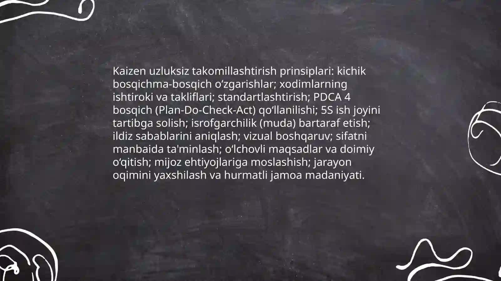 JIT(zaruratga qarab yetkazib berish) va Kaizen tizimlari 4