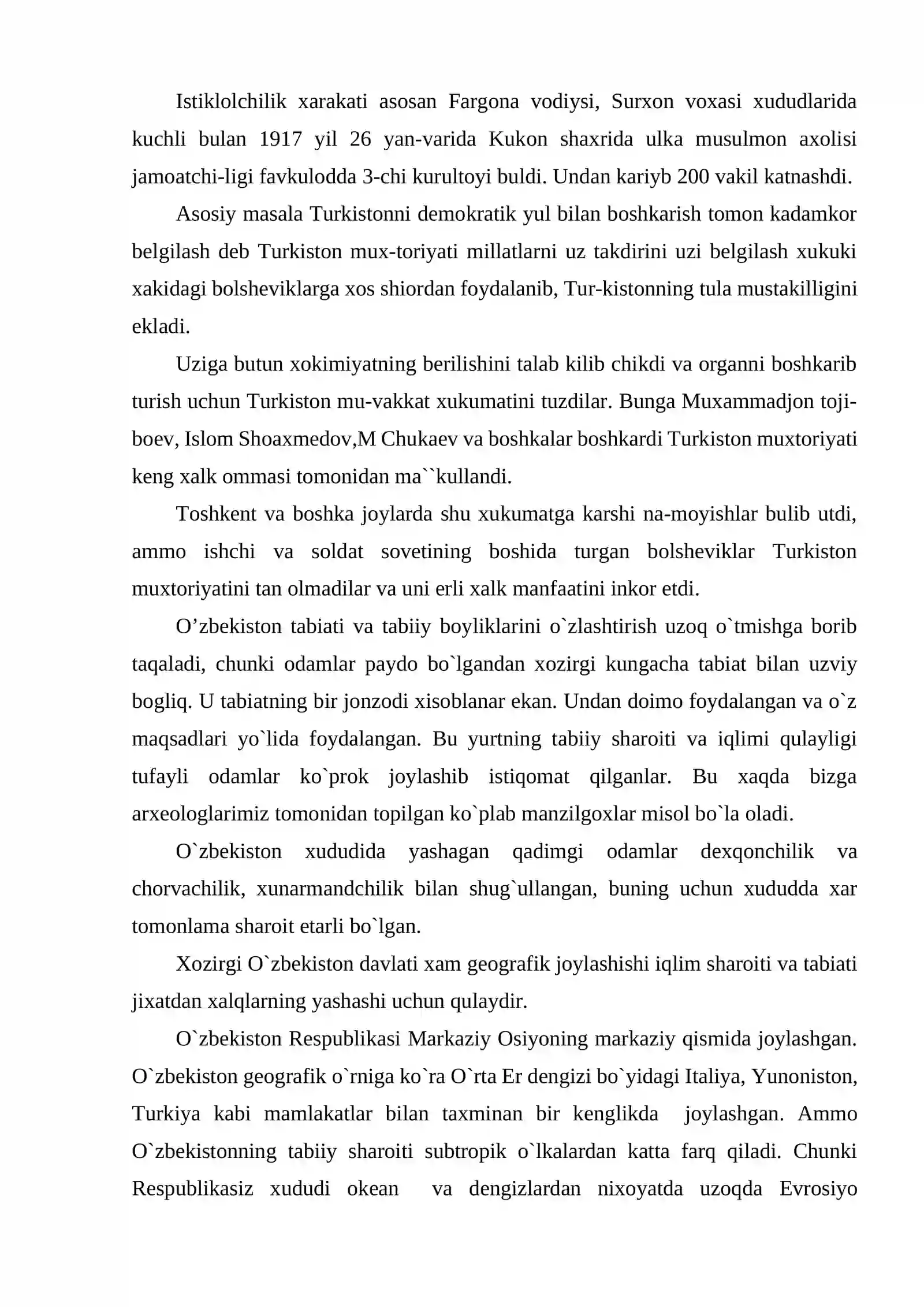 1917-1924 yillarda O'rta Osiyoning tarixiy geografiyasi 4