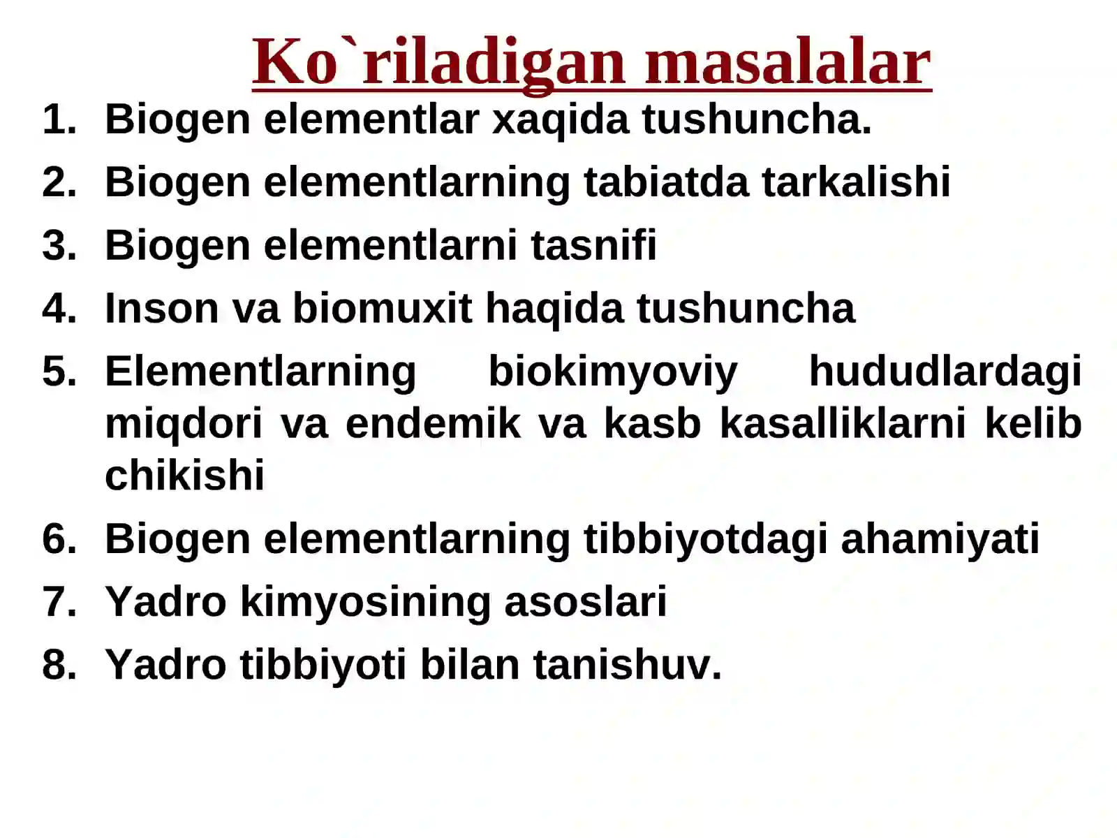 Tibbiy kimyo fani 4