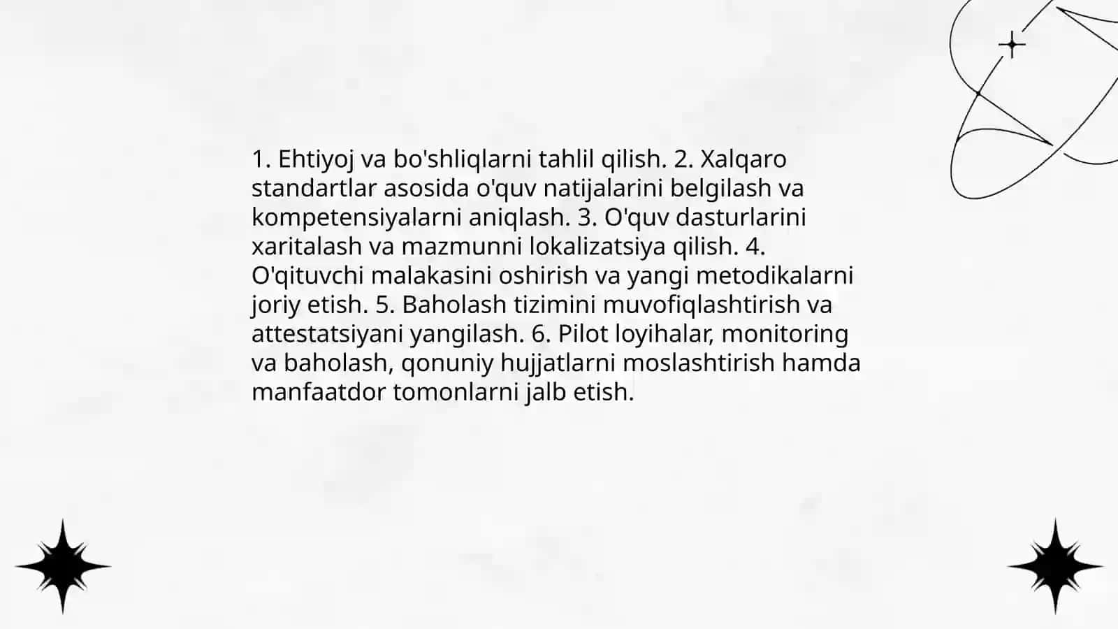 Xalqaro ta'lim standartlarini Oʻzbekiston ta'lim tizimiga joriy etish Asatova Gulsanam 4