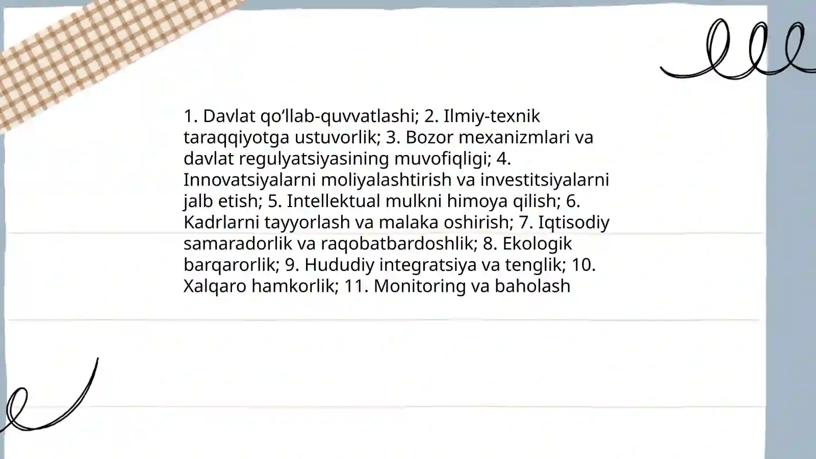 Innovatsion siyosatning mazmuni 4
