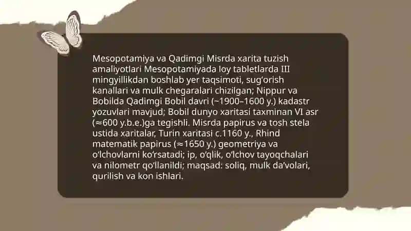 Tarixiy kartografiyaning shakllanishi va taraqqiyoti 4