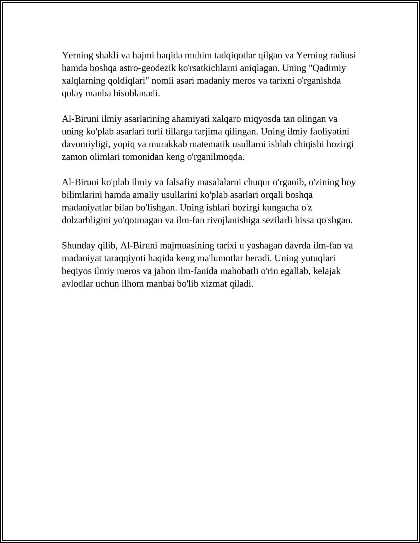 URGANCH SHAHRIDA JOYLASHGAN AL BERUNIY MAJMUASI ARXITEKTURASI 4