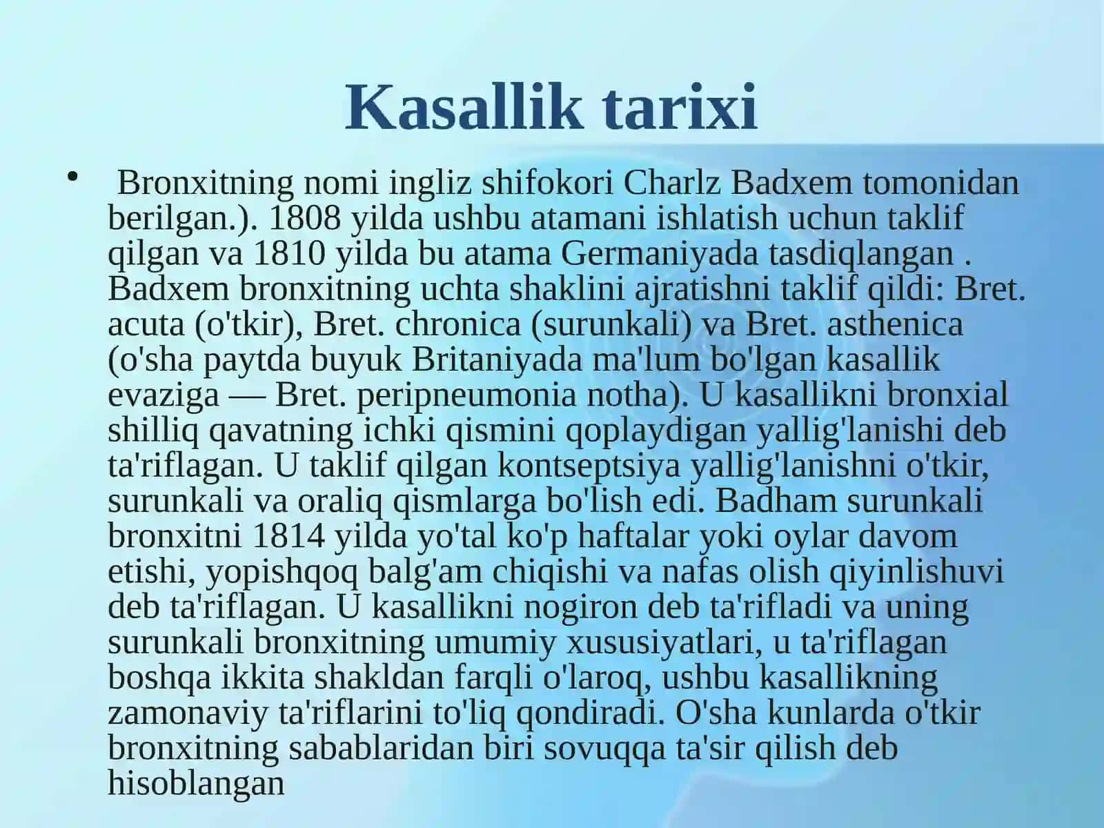 Bronxit kasalligi qo‘zg‘atuvchilari, patogenez va laboratoriya tashxisi 4