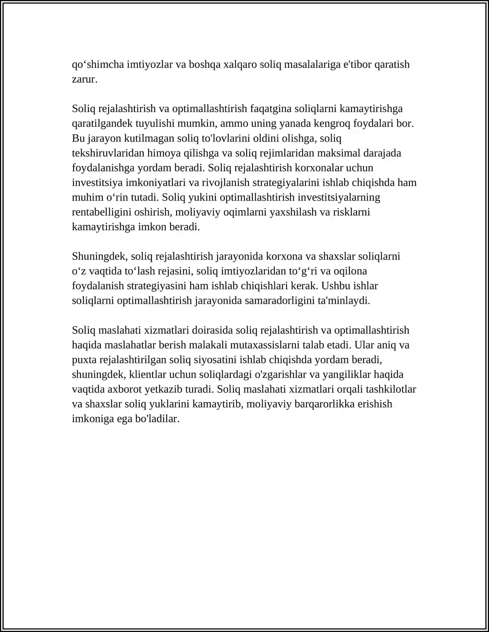 SOLIQ MASLAHATI XIZMATLARI 4