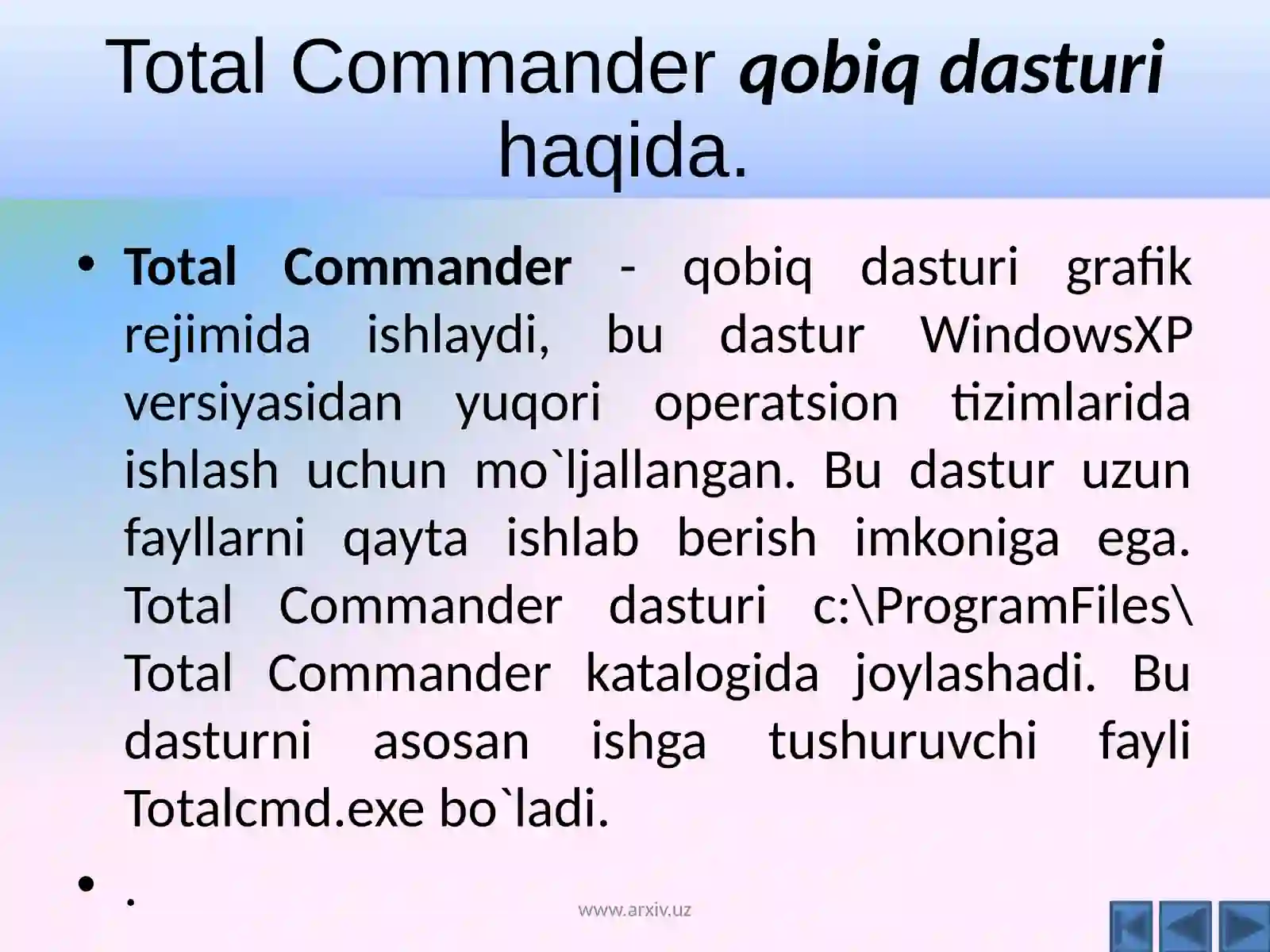 Total Commanderbuyruqlari 4