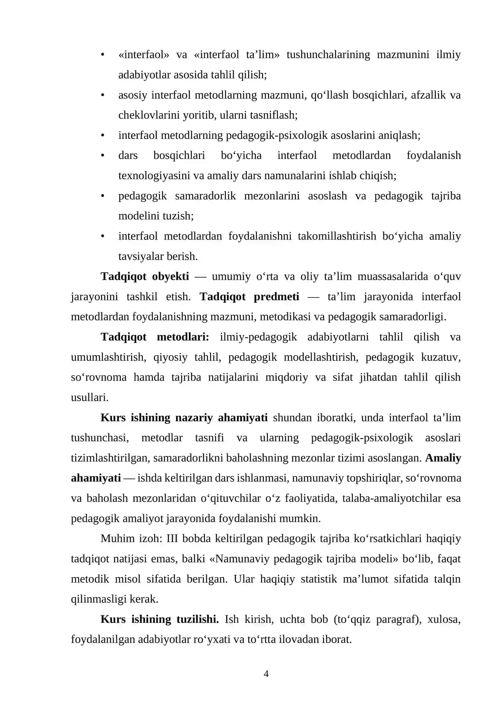 TA’LIM JARAYONIDA INTERFAOL METODLARDAN FOYDALANISHNING PEDAGOGIK SAMARADORLIGI 4