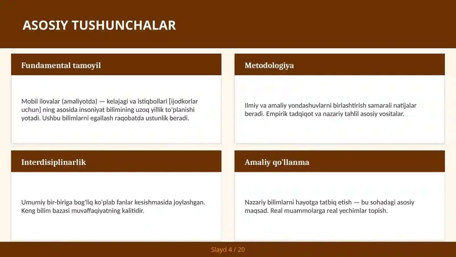 MOBIL ILOVALAR (AMALIYOTDA) — KELAJAGI VA ISTIQBOLLARI [IJODKORLAR UCHUN] 4