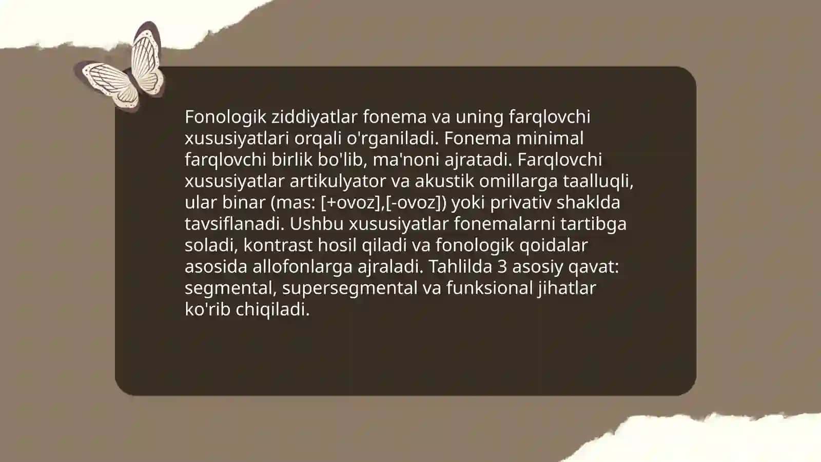 Lisoniy ziddiyatlar. Lisoniy tasnif va uning turlari 4