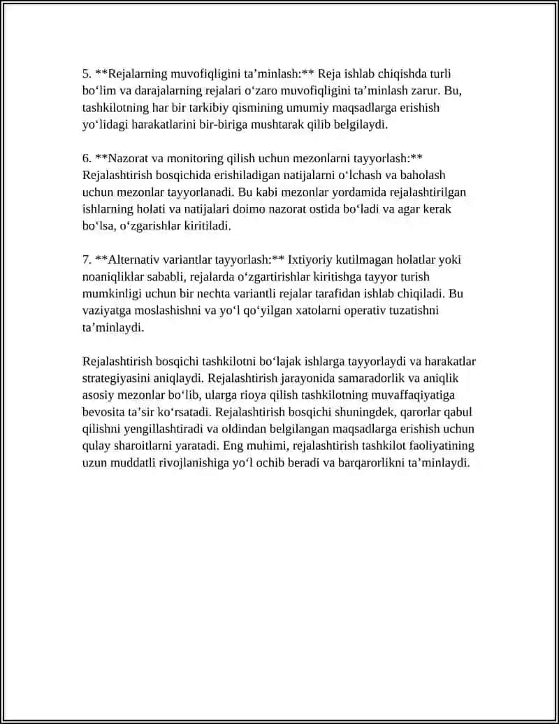 BOSHQARUVNI ASOSIY BOSQICHLARI VA VAZIFALARI 4
