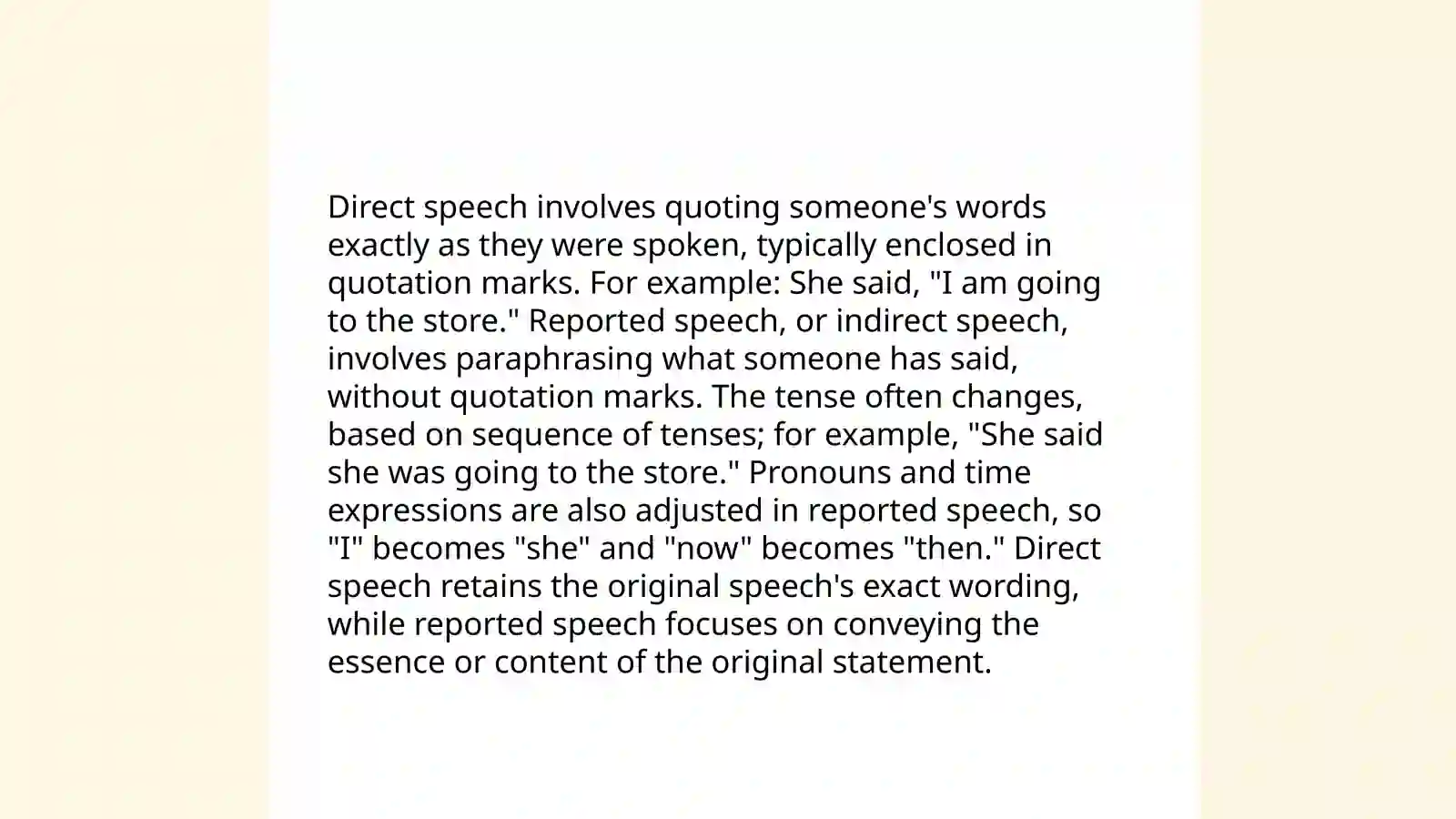 Reported Speech 4