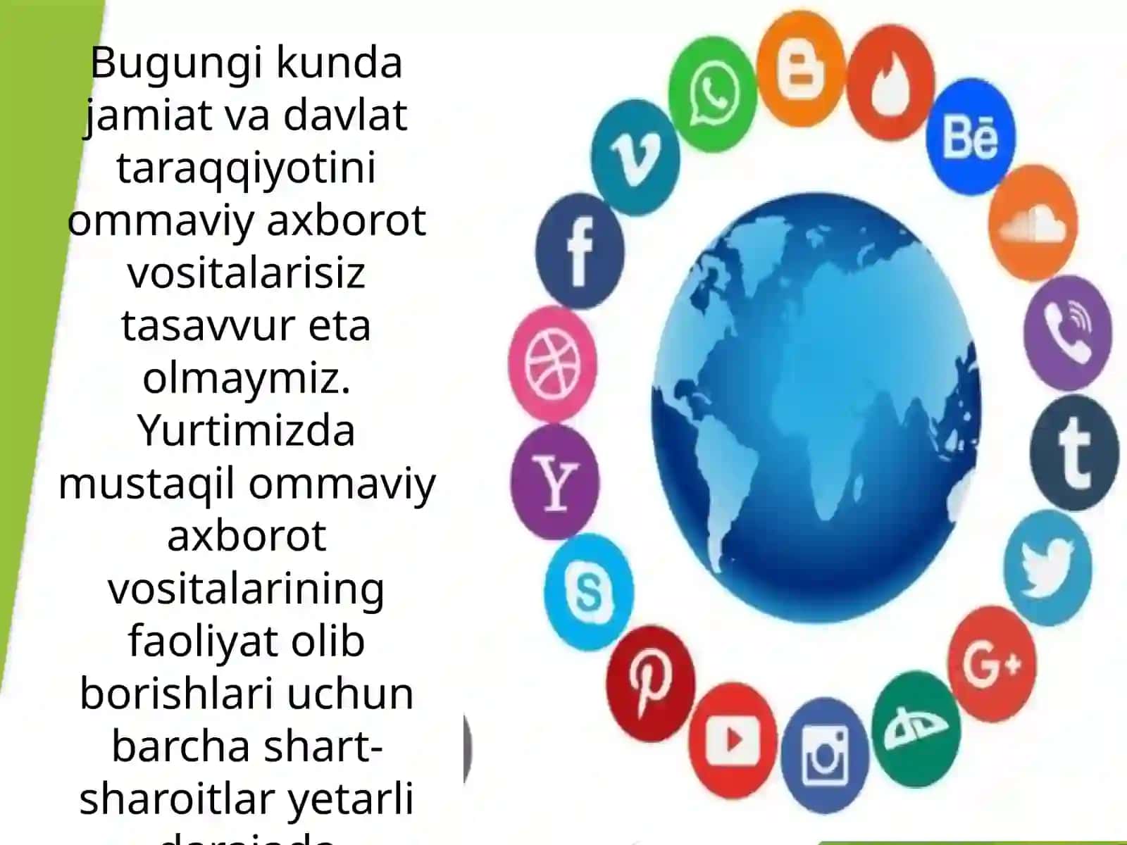O`zbekiston Respublikasida ommaviy axborot vositalarining faoliyati 4