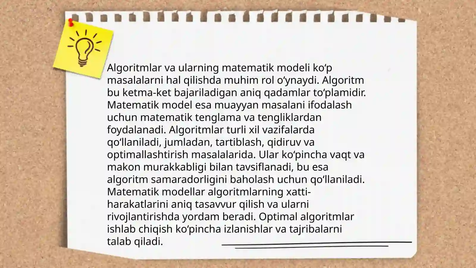 Algoritmning asosiy xossalari 4