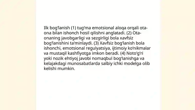 Chaqaloqlik davrining psixologik xususiyatlari 4