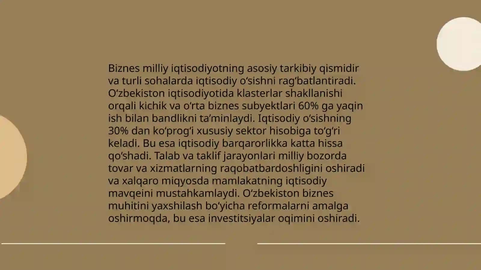 Biznesni iqtisodiyotda tutgan o'rni 4