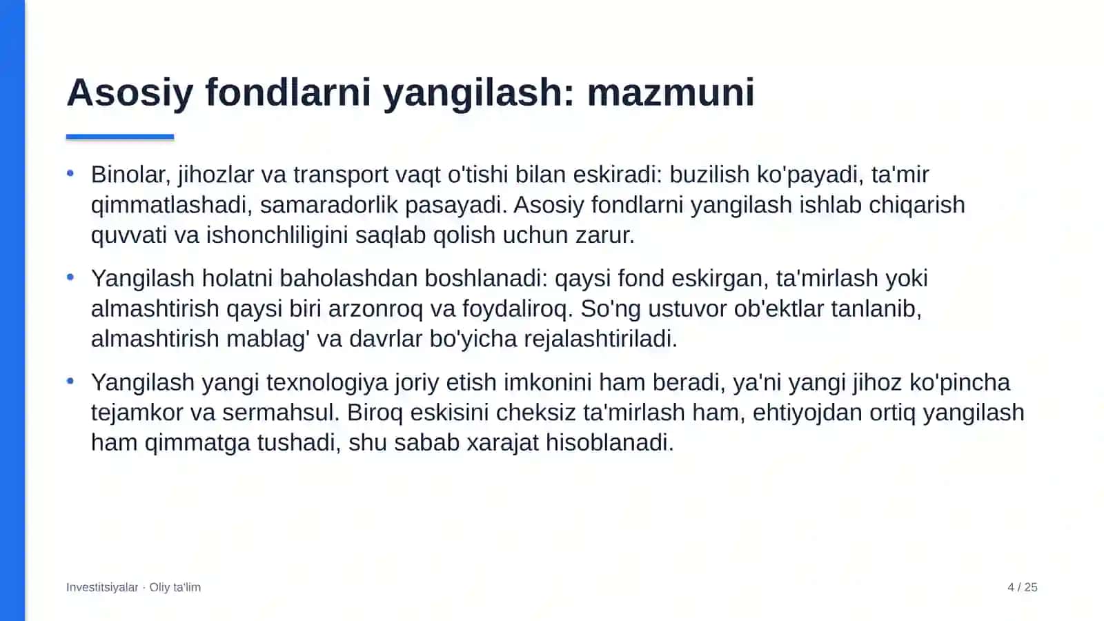 xususiy klinikalarda asosiy fondlarni yangilash 5130 4