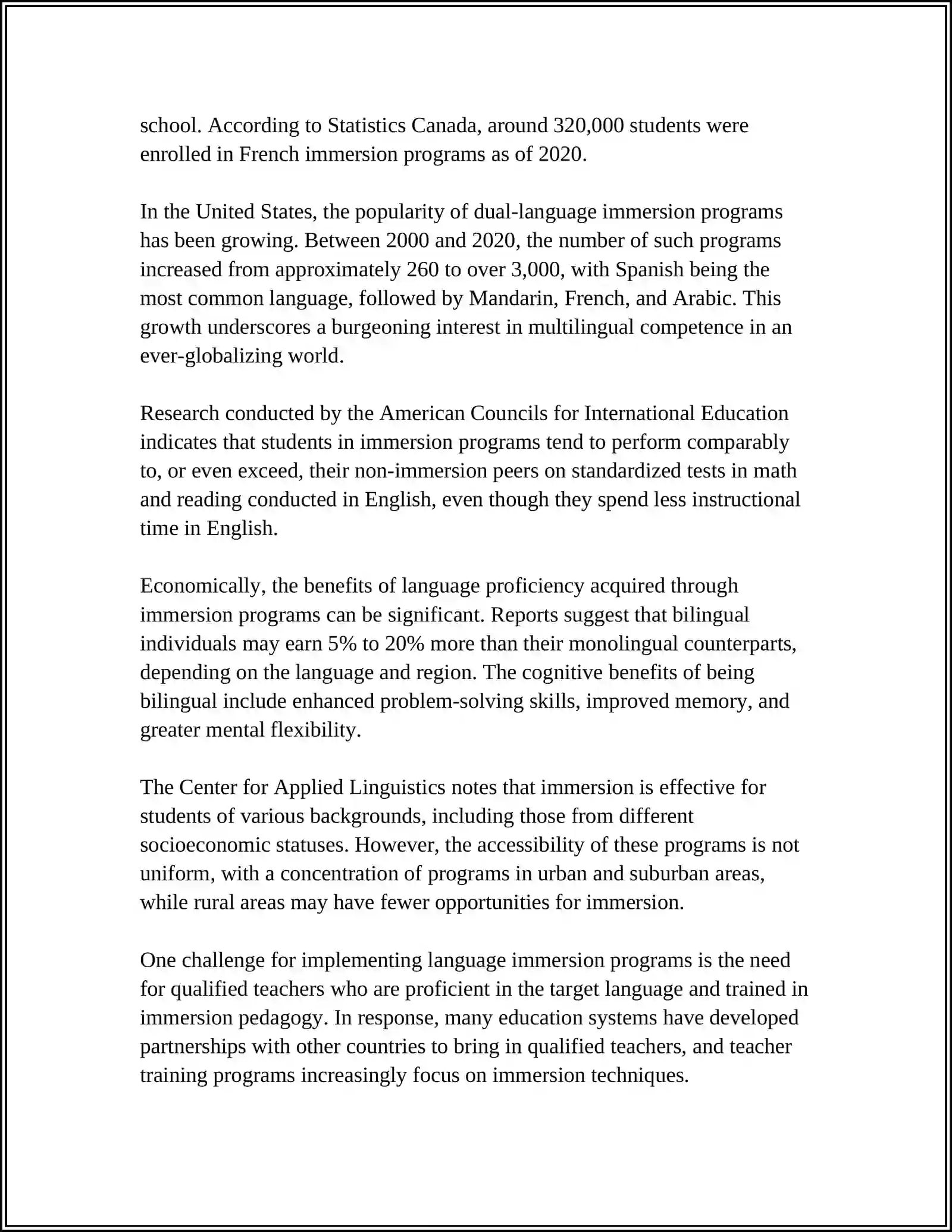 Language Immersion Programs 4