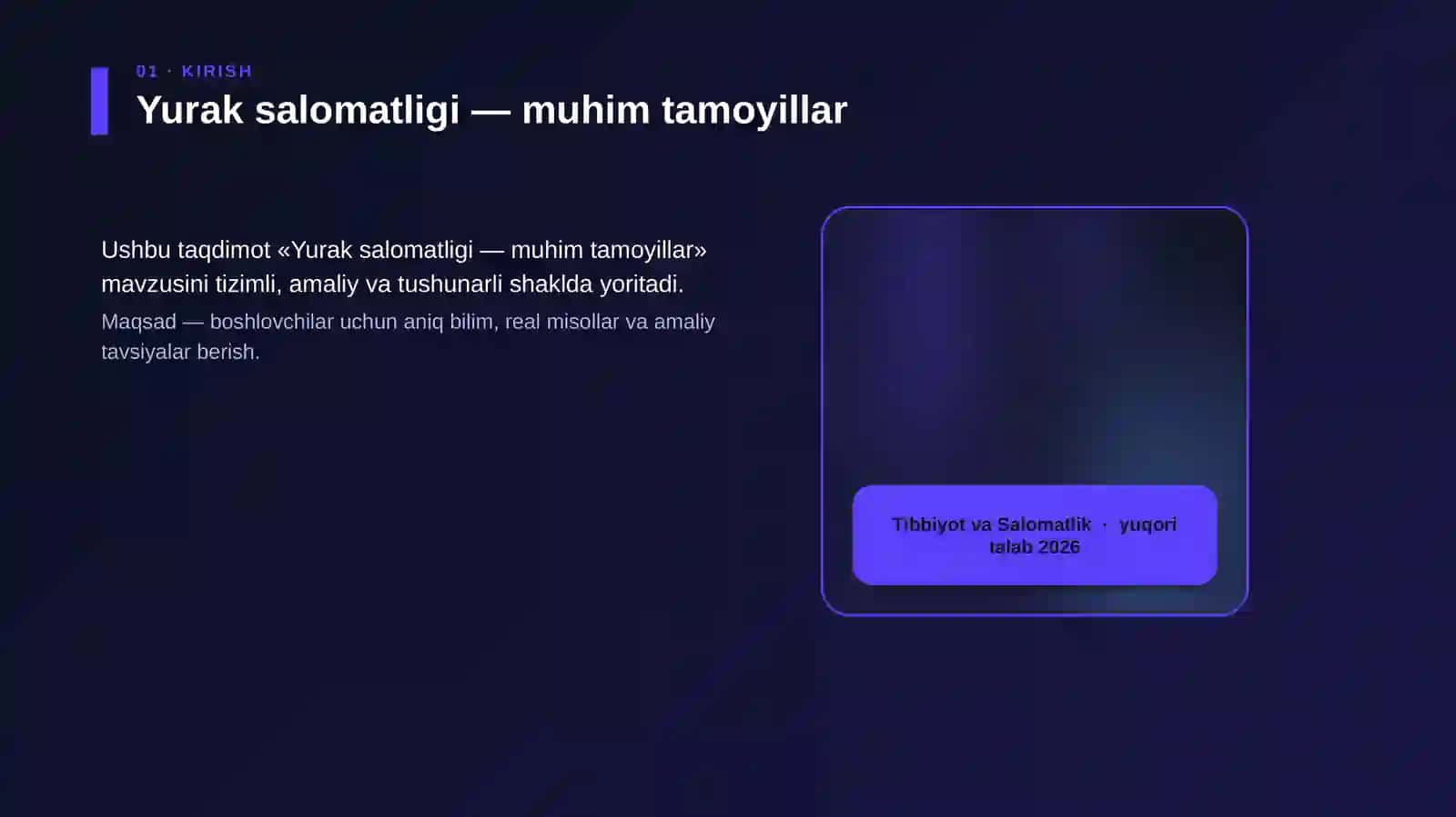 Yurak salomatligi — muhim tamoyillar 4