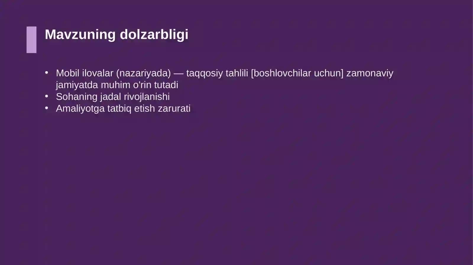 Mobil ilovalar (nazariyada) — taqqosiy tahlili [boshlovchilar uchun] 4