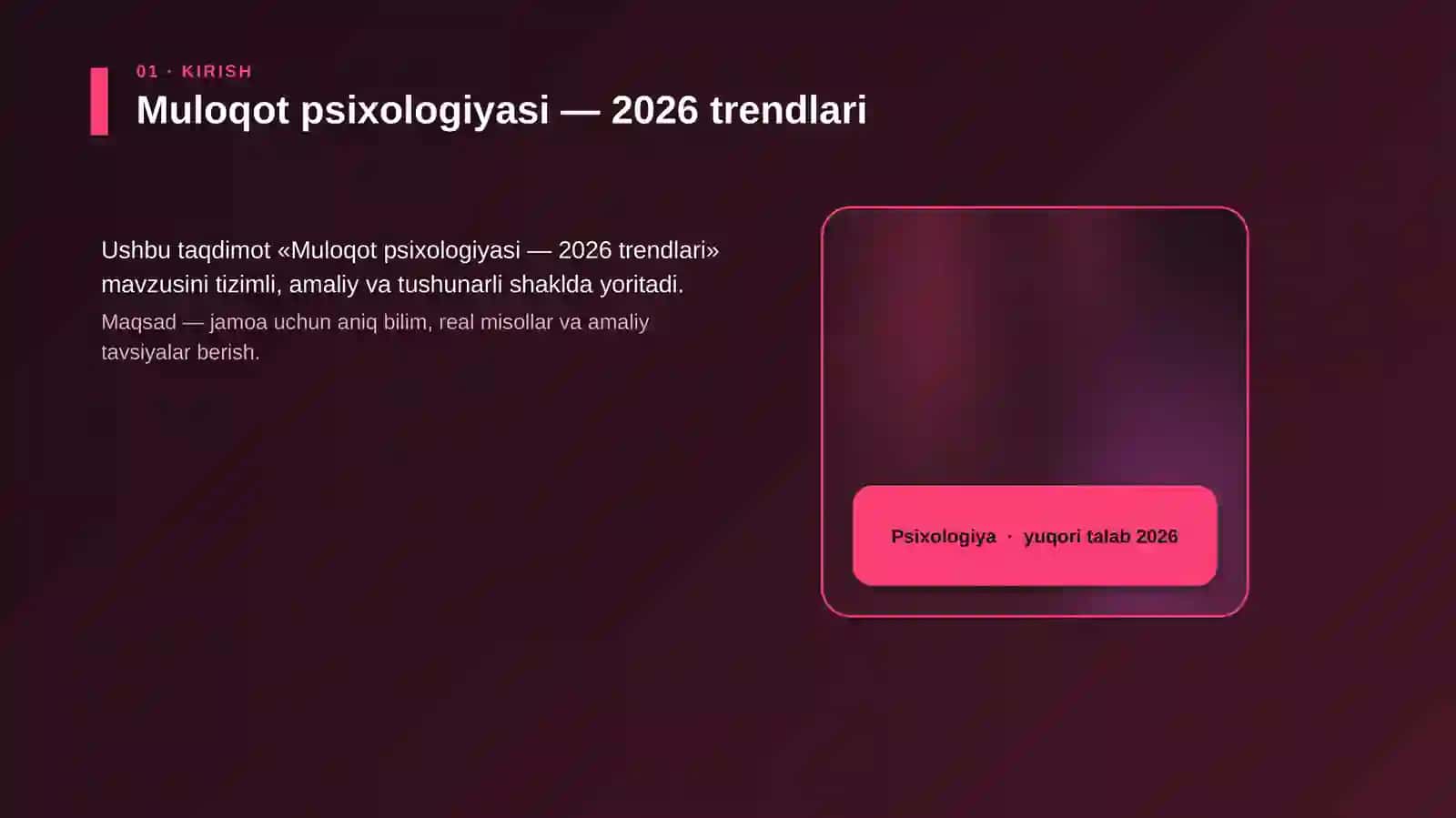 Muloqot psixologiyasi — 2026 trendlari 4