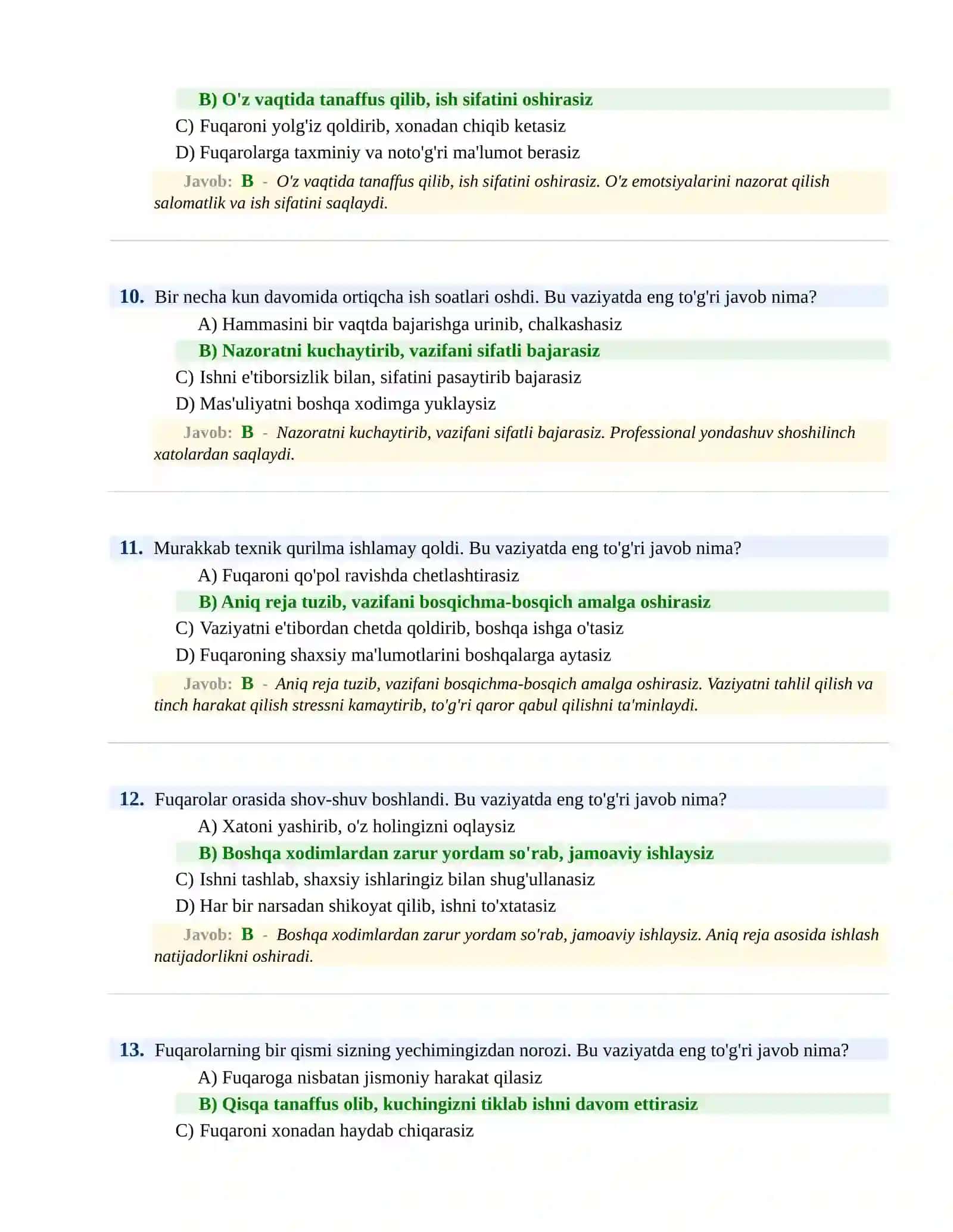 BOJXONA XIZMATIGA ISHGA KIRISH PSIXOLOGIK SINOV Testlari 4