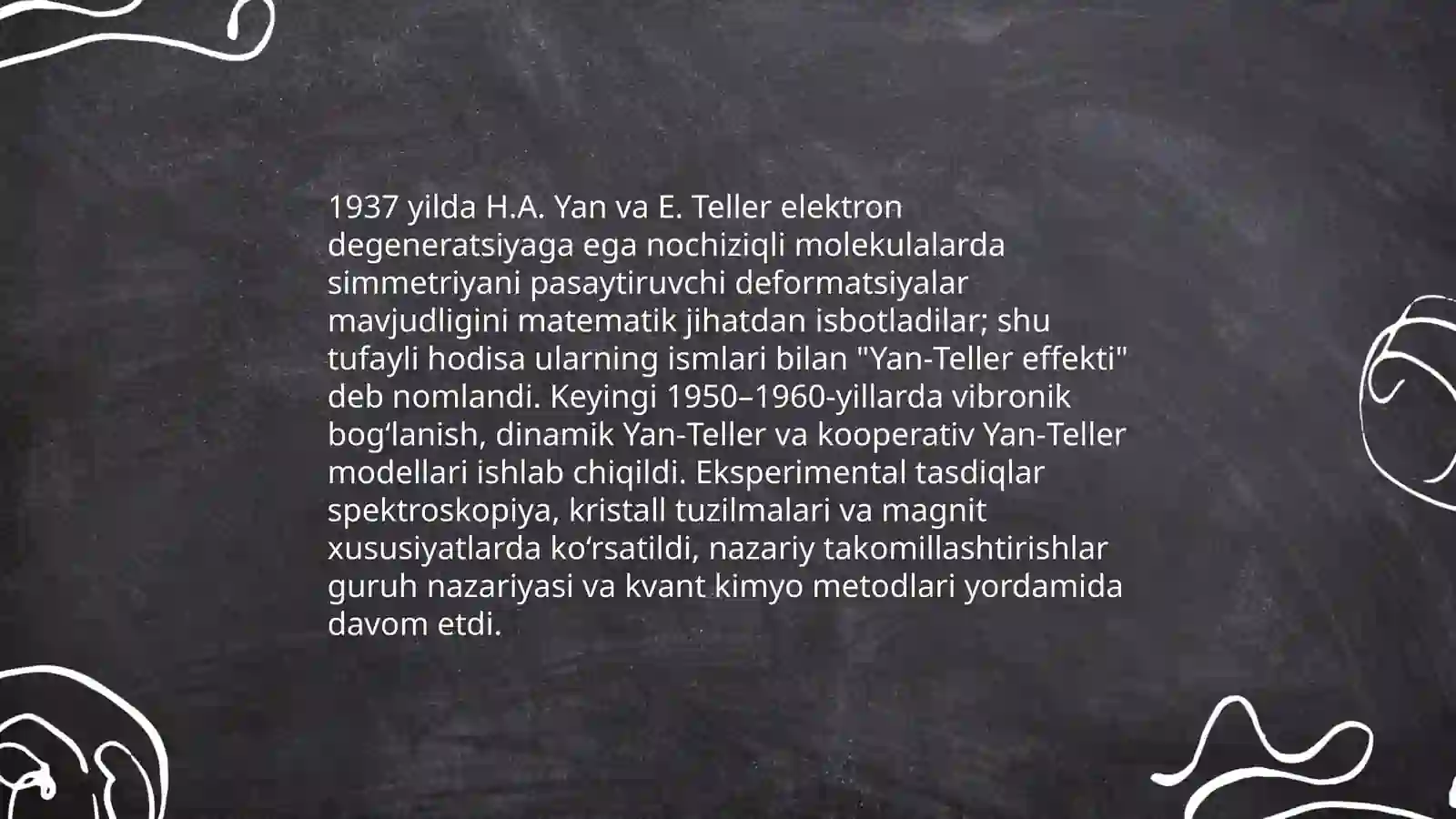 Yan-Teller effekti haqida tushuncha 4