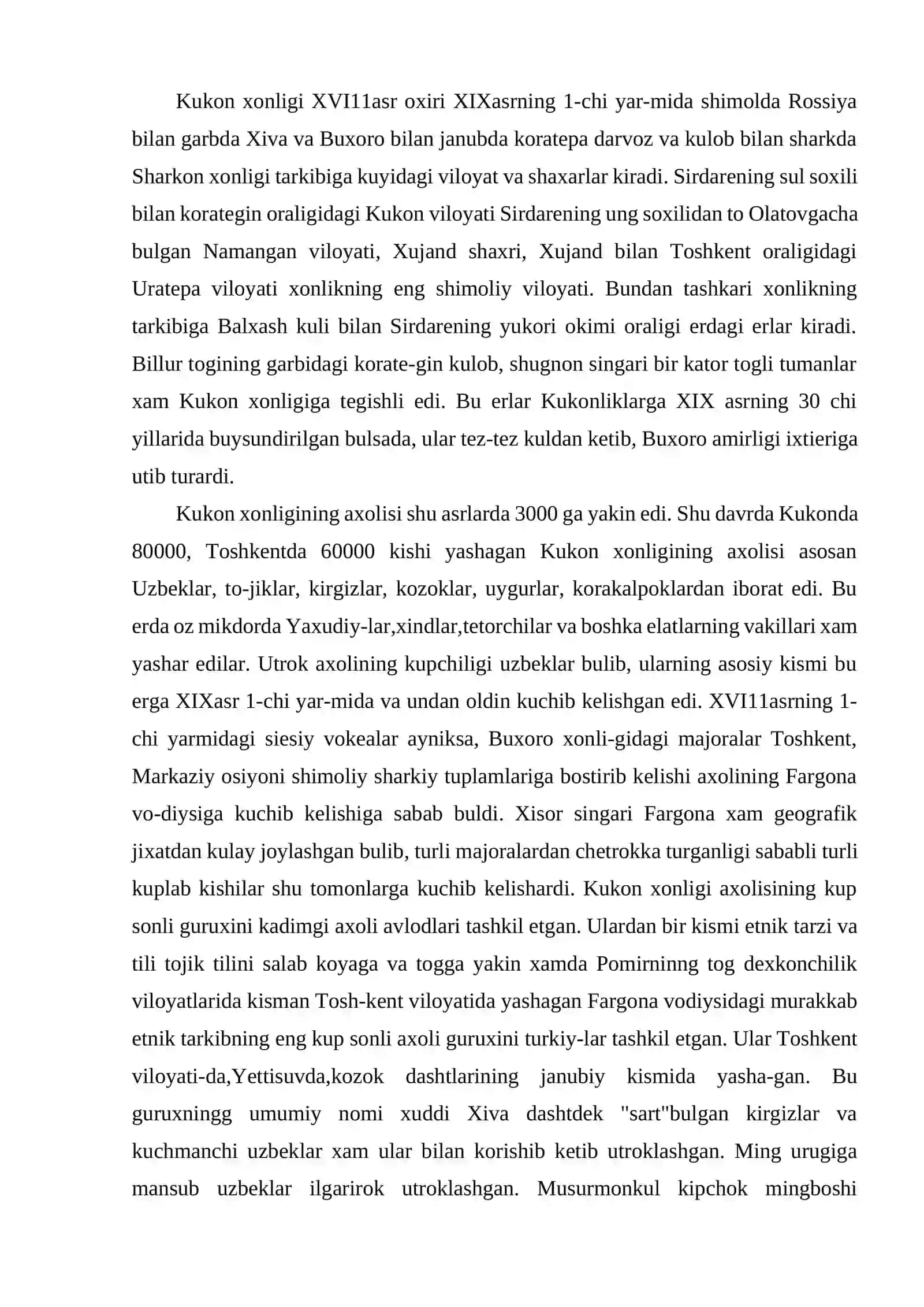 O’rta Osiyo xonliklari tarixiy geografiyasi (XVIII asr ikkinchi yarmi-XIX asr birinchi yarmi) 4