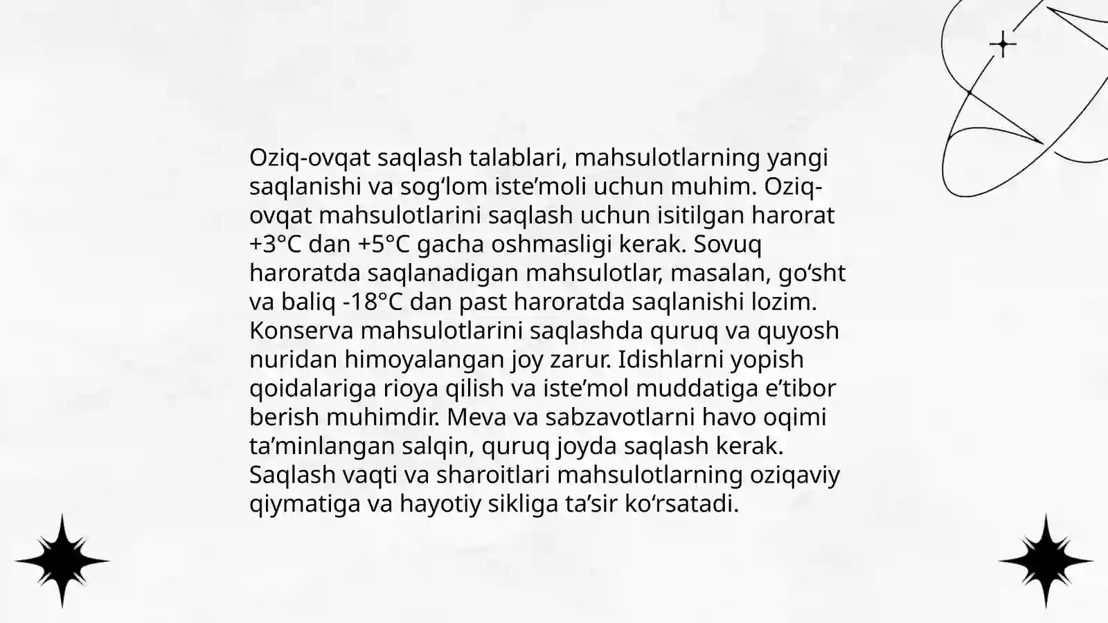 Oziq ovqat mahsulotlari xavfsizligi haqida 4