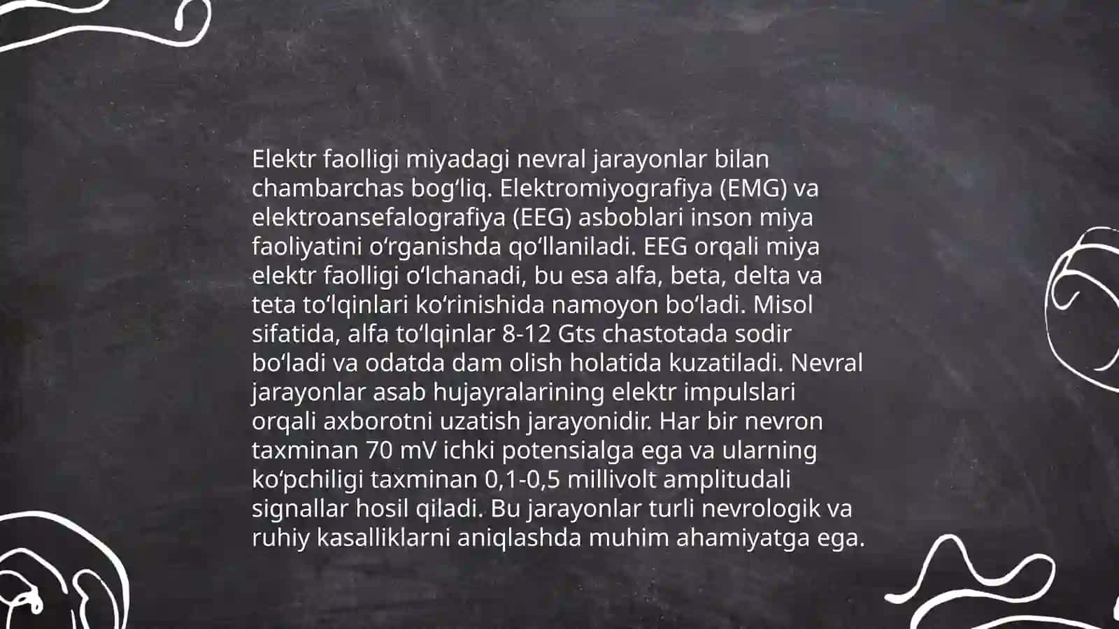 Miya poʻstlogʻining elektr faolligi 4