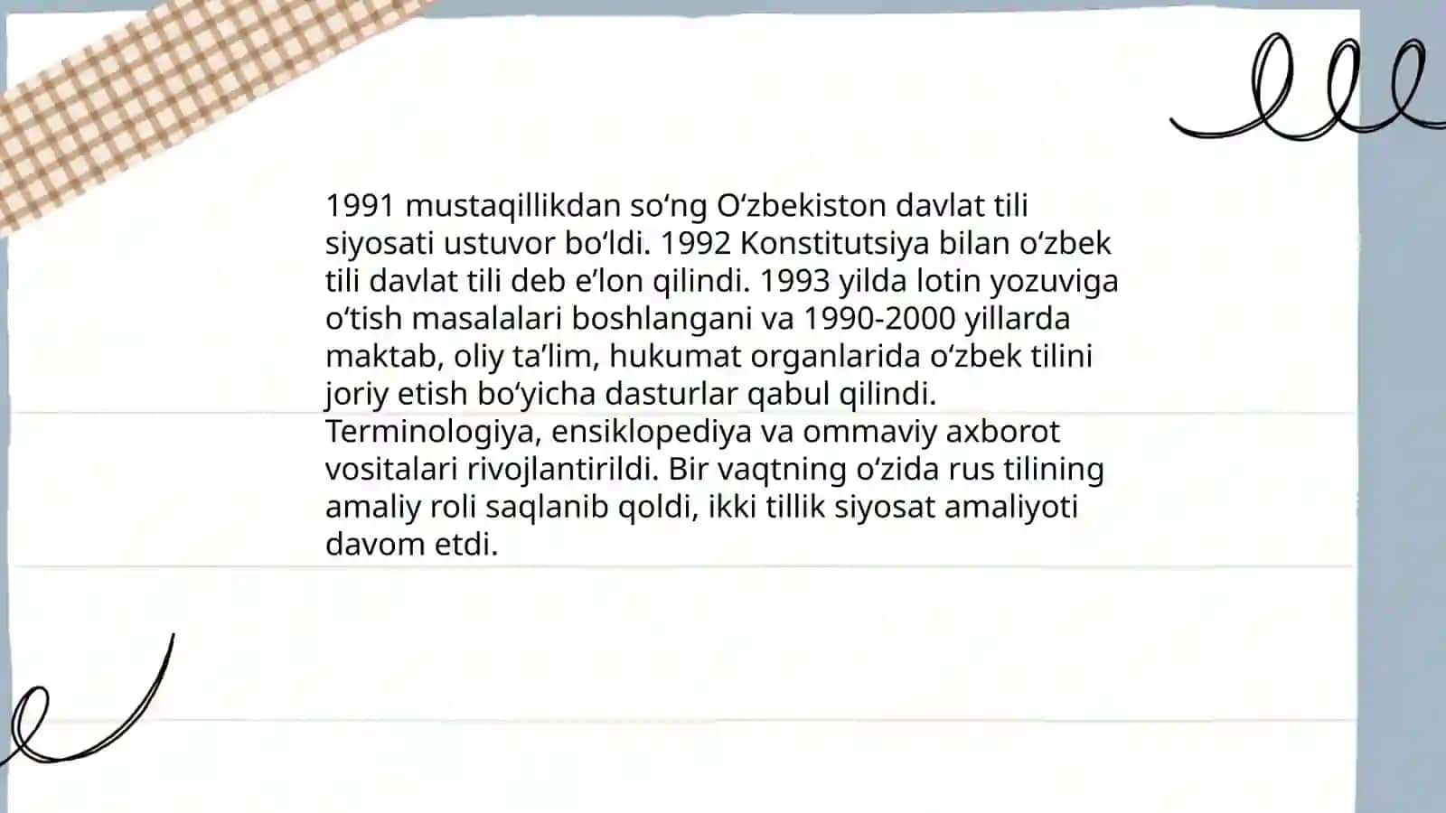 Mustaqillik yillarida Oʻzbekistondagi ma’naviy va madaniy taraqqiyot 4