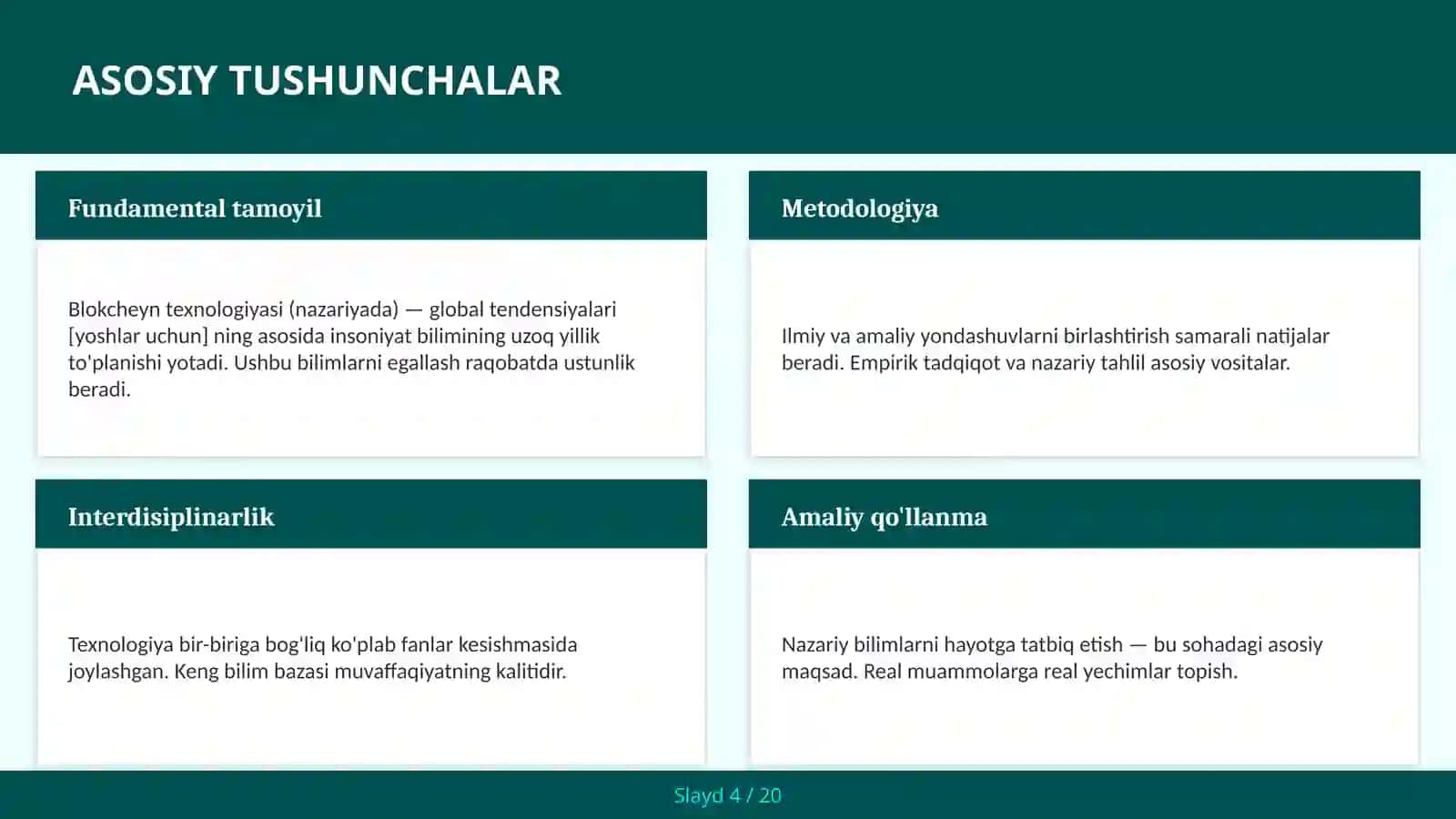 Blokcheyn texnologiyasi (nazariyada) — global tendensiyalari [yoshlar uchun] 4
