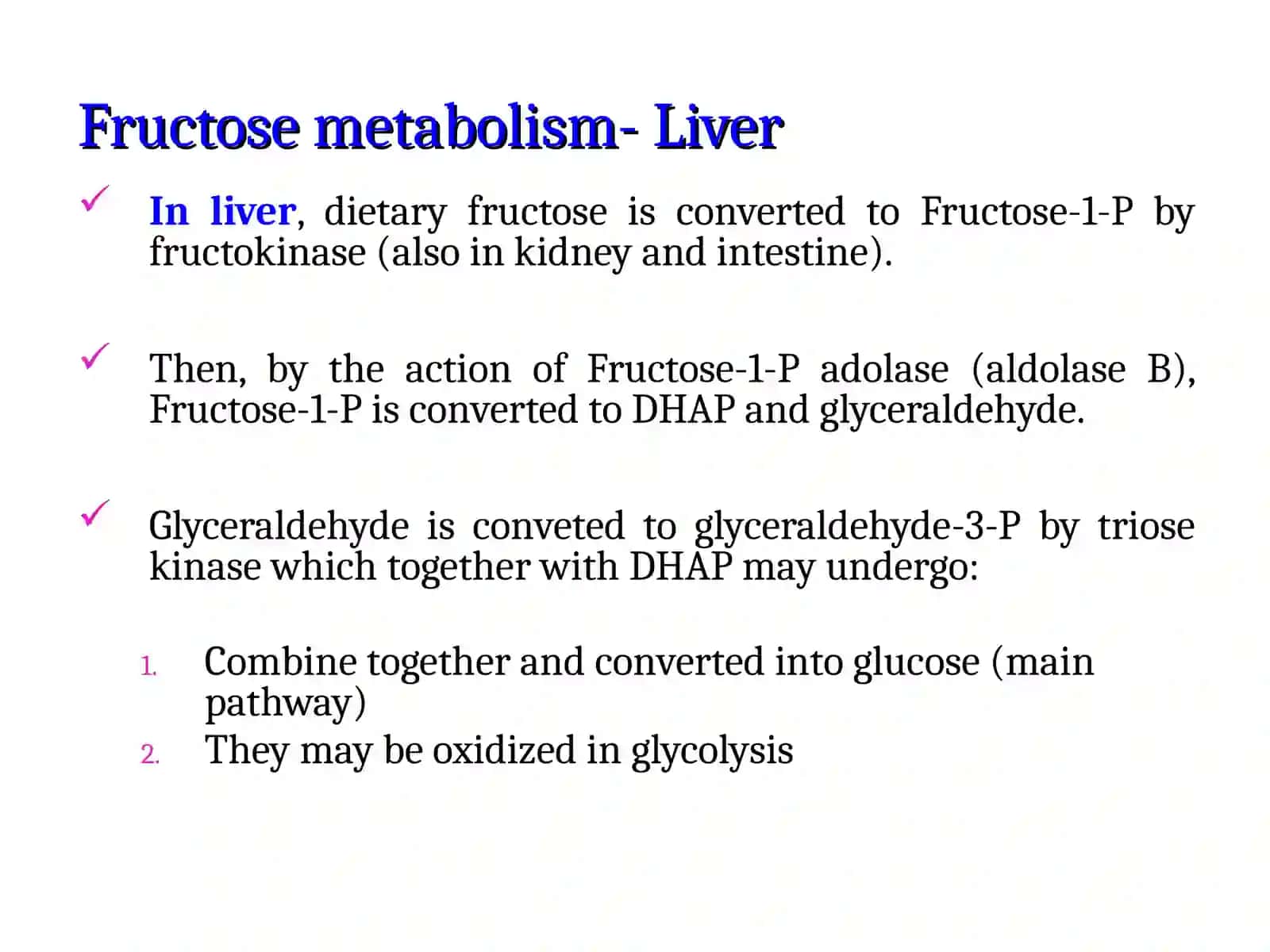 Fructose and Galactose Metabolism 4