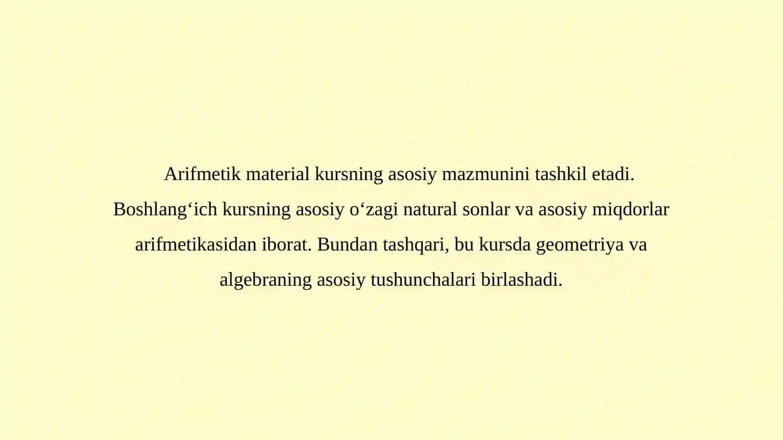 Boshlang'ich sinf matematikao'qitish umumiy metodikasi 4