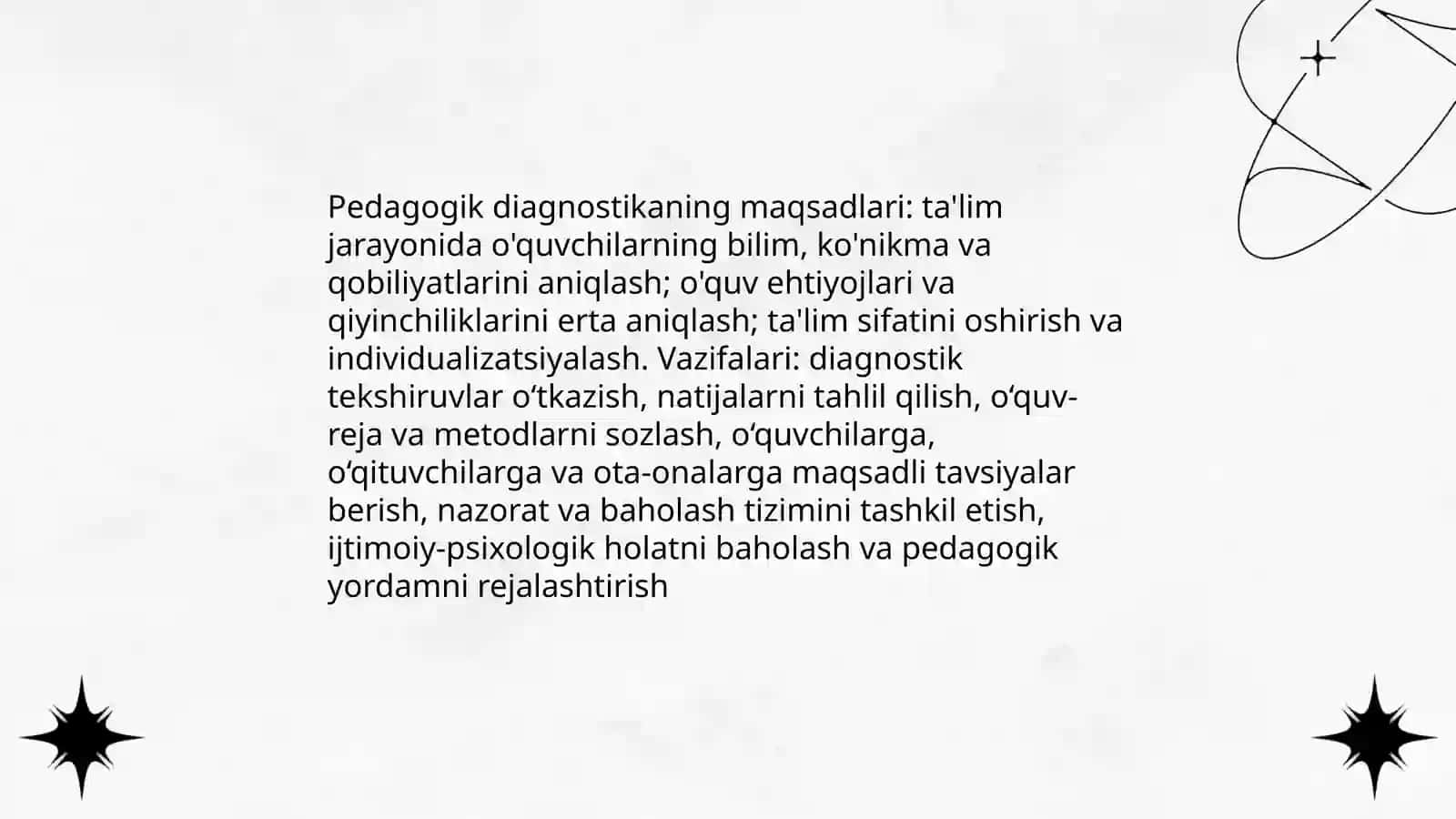 Pedagogik diagnostika tushunchasi 4
