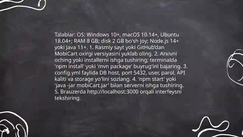 MobiCart platformasi 4