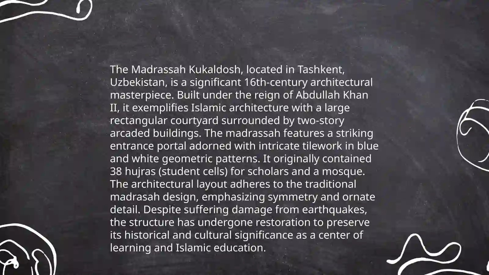 Madrassah Kukaldosh 4