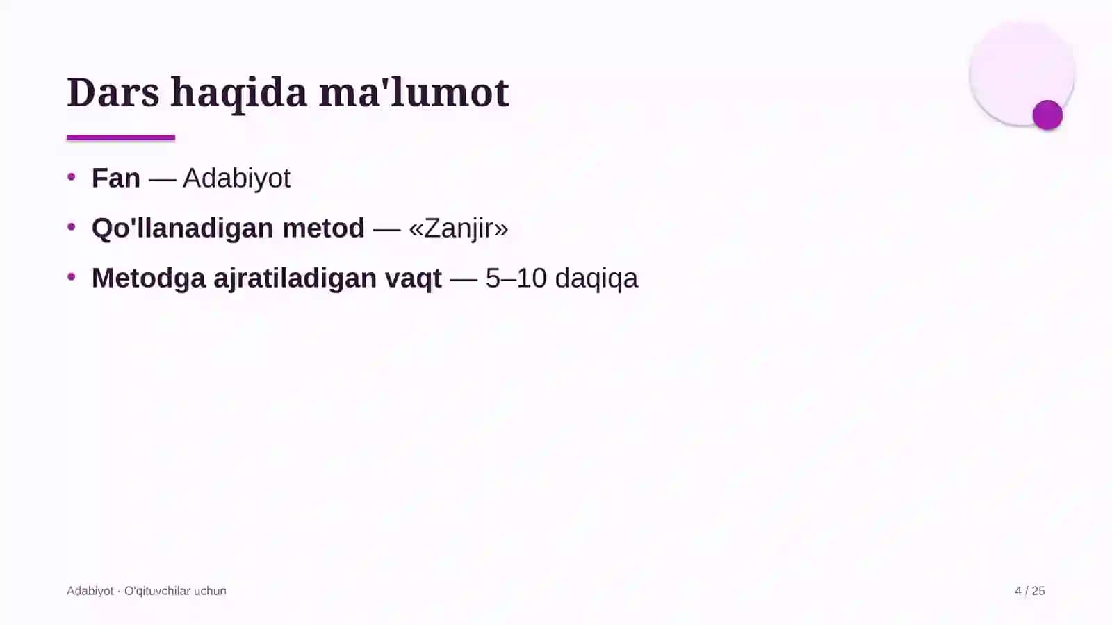 adabiyot darslarida zanjir metodidan foydalanish 3183 4