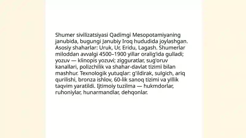 Qadimgi Mesopotamiya 4