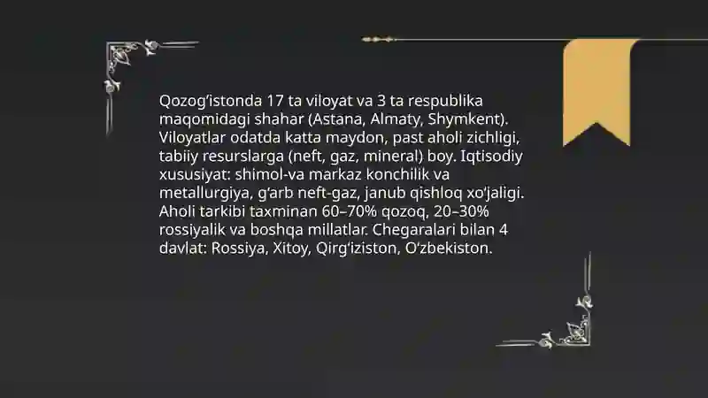 Qozog’iston davlati 4