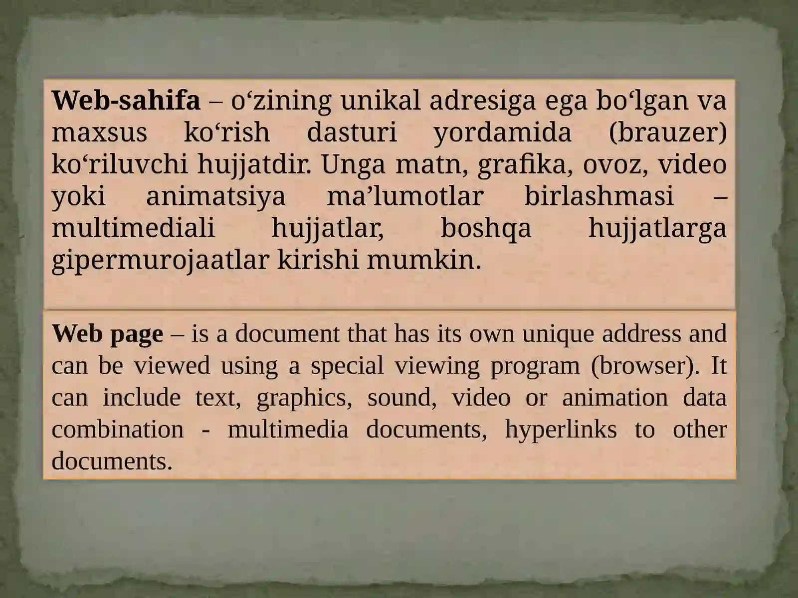 HTML. HTMLga kirish. HTML nima va u qayerdan kelgan? 4