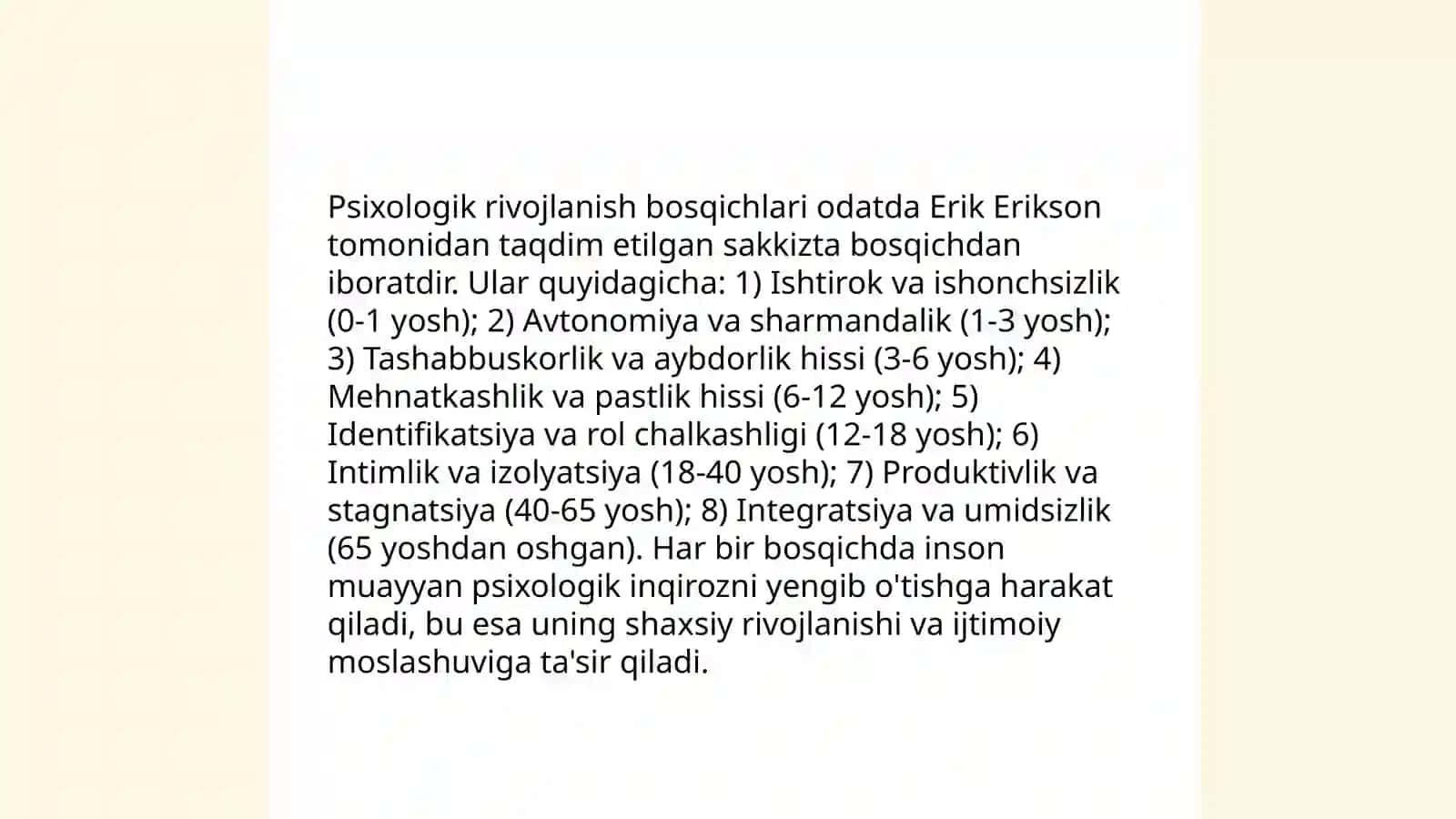 Ontogenezda inson psixikasining rivojlanishi 4