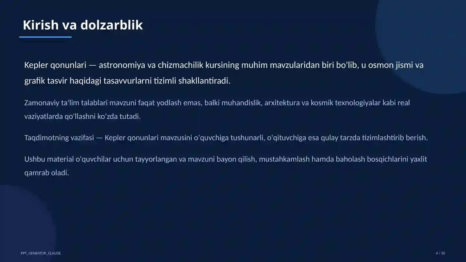 Kepler qonunlari (10-sinf) 4
