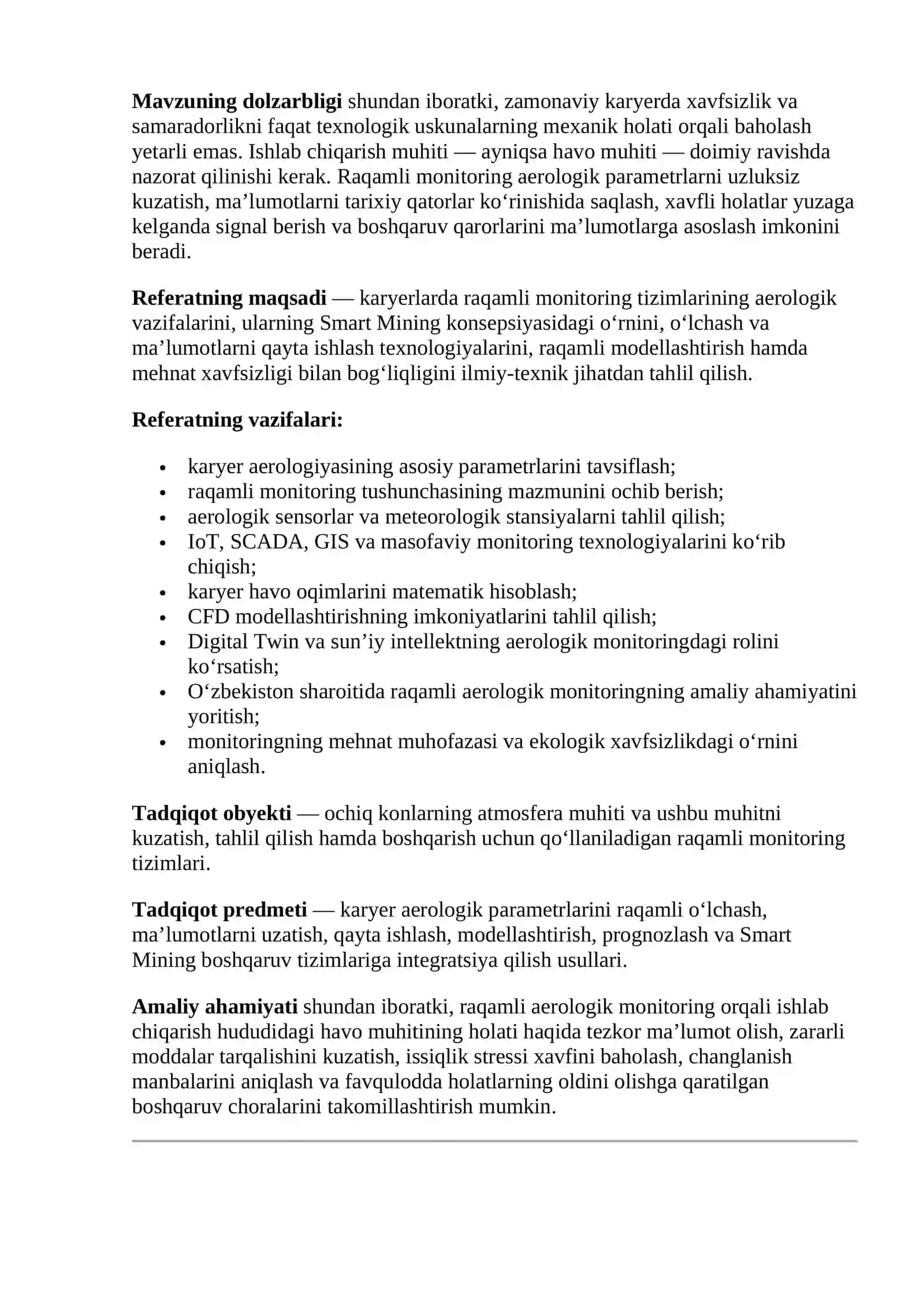 Karyer Aerologiyasi va Raqamli Monitoring 4