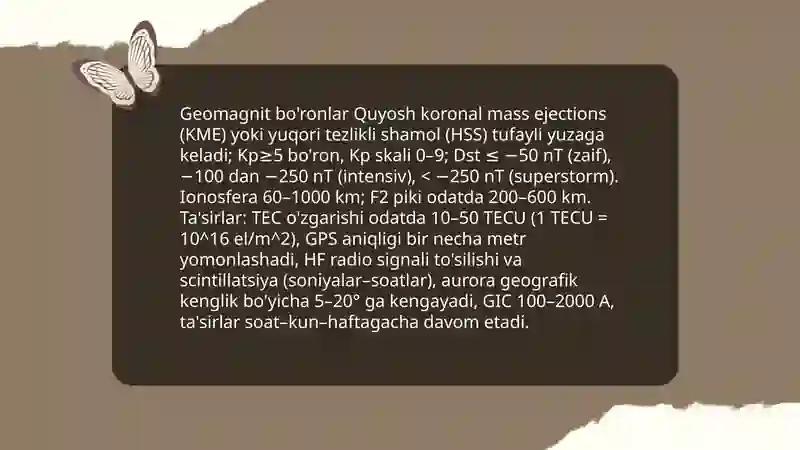 Kosmik elektromagnetizm: yer atmosferasidagi ta'sir 4