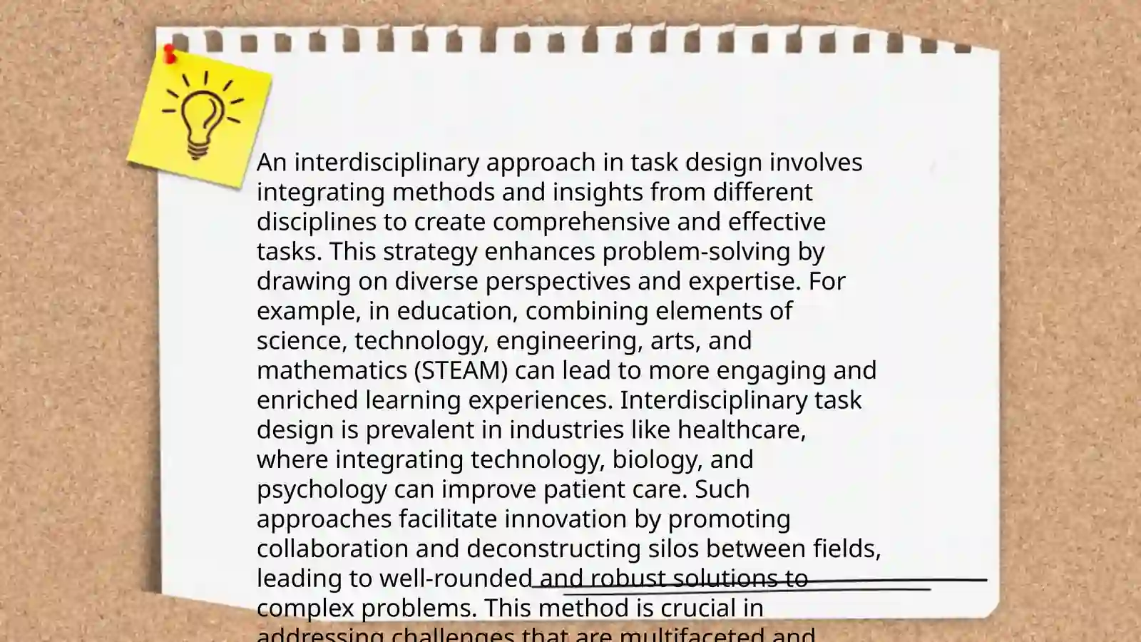 Presentation of designed tasks 4