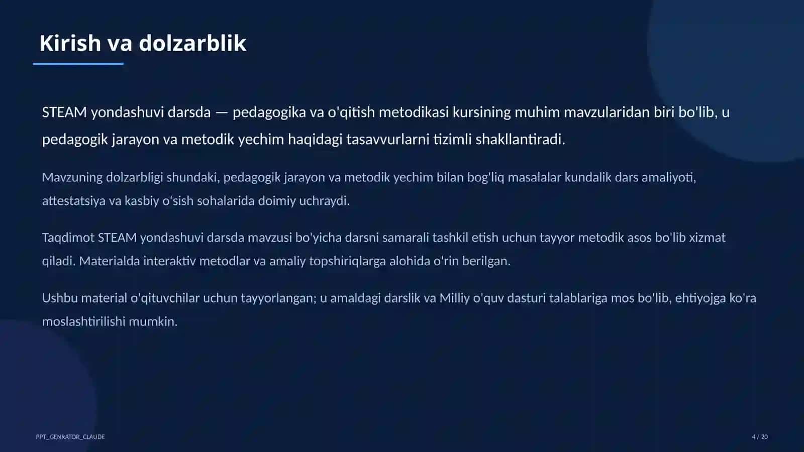 STEAM yondashuvi darsda 4