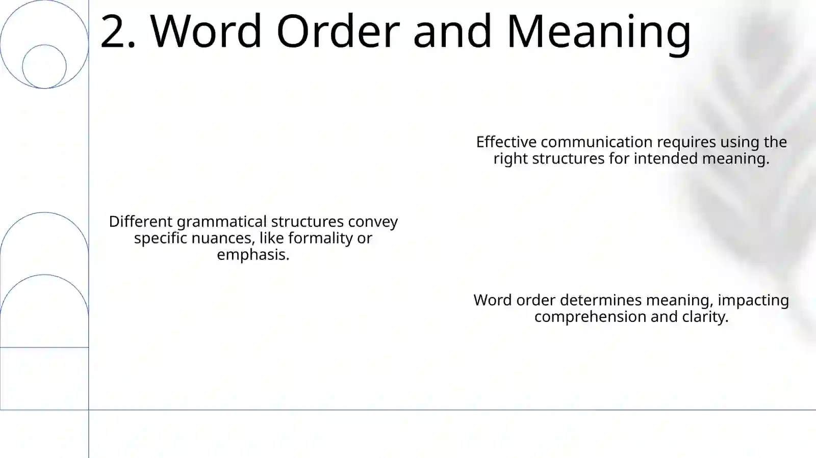 Grammatical Structures in Communication 4